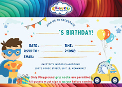 invitation card for boys